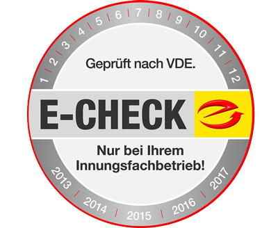er E-Check ist das anerkannte Prüfsiegel der Elektrofachbetriebe